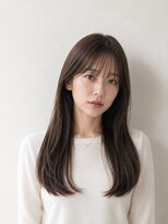 レセ 南柏店(Laissez)&nbsp;ストレートロング/ダークブラウン/大人かわいい/透明感/うるツヤ
