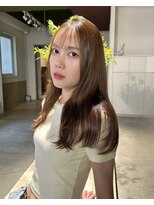 ハル ヘアスタジオ(haRu hair studio) ベージュカラー/レイヤー/顔まわり/ブロンド/髪質改善ストレート