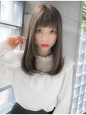 アッシュブラウンで大人可愛い☆