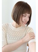 ツヤのある、上品カジュアルヘア