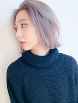 アルバム 銀座(ALBUM GINZA)&nbsp;ベージュボブ_ボブルフクールショートピンクベージュ_ba310893