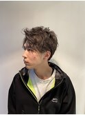 アッシュベージュ×マッシュショート