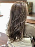 ハイライト ベージュカラー デジタルパーマ