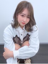 ログネオン(.6 -ROGU- neon) 【ログネオン】イヤリングカラー×ゆるウェーブ