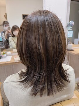 ゴコチ(5cochi) 【天女目】ぱつっとラインのふんわり外ハネミディアムヘア