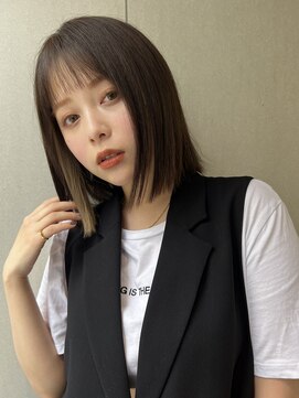 ユー(juu.) 【juu./ユー】インナーミルクティー×プツっとbob