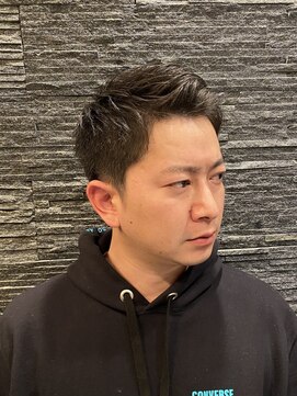 プレミアムバーバー 原宿店(PREMIUM BARBER produce by HIRO GINZA) アップバング×ショート