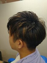 スマイル(Smile)&nbsp;束感マッシュ ショート ツーブロック フェード ビジネススタイル