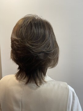 ピュアソウル(Pure Soul) ニューヨークドライカット×白髪ぼかしハイライト×ウルフ