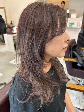 オンカラー(ON.COLOR) 大人ハイライトグレージュバイオレットロング