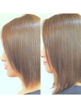 リコ バイ マリス(Liko by maris) 平行ボブから前下がりボブにシールエクステでイメチェン♪美髪