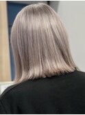 20代30代ダブルカラー透明感ホワイトアッシュ