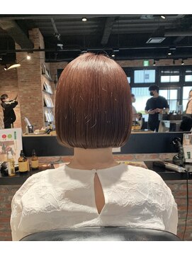 オーガニック アトリエ 大宮(organic+atelier) 大人可愛い丸みボブピンクラベンダーベージュベビーピンク