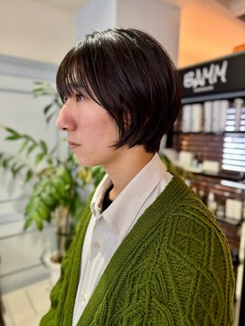 メンズサロンバムオム 名古屋栄店(MEN’S SALON BAMM HOMME) 前髪ありのメンズボブ【坂根】