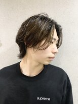 ミクマル(micmal)&nbsp;メンズ爽やか◎ショートウルフニュアンスパーマ大人カッコイイ