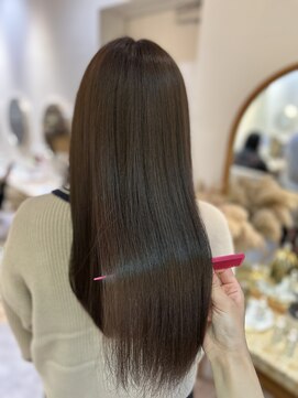 アンド ラ ブランシュ(&.La Blanche) 大宮/フェミニンロング/似合わせカット/メルティカラー