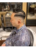 【LUDLOW BLUNT】フェードカット バーバーヘア サイドパート