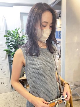 ジーナ オモテサンドウ(XENA) ケアブリーチ×ダブルカラー×ラベンダーグレージュ(表参道)
