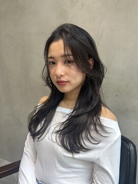 エイミー(Aimee) Aimee 町田 ブルーブラック×ロングレイヤー