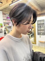 ヌード(NUDE) NUDEハンサムショート 刈り上げショート黒髪 コンパクトショート