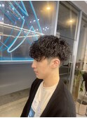 波巻きツイストスパイラルパーマ/フェザーパーマ/眉毛/メンズ