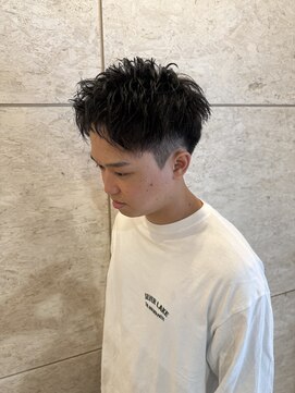 アメラボ 植田山店(Amelab) 夏の王道！ビジネスマンにおすすめ清潔感たっぷりアップバング