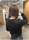 乾かすだけでキマる髪/馴染むハイトーン切りっぱなしボブ