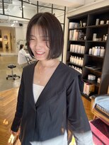 ジリ(JILI)&nbsp;ぷつんボブ×オリーブブラウン ▽福永