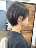 ショートヘア　丸みショート　ショートボブ　奈良　田村梨乃
