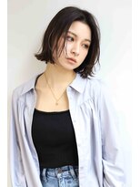 リリアーナ(LILIANA)&nbsp;池袋 レイヤーボブ ミディアムボブ グレーブラウン 大人ボブ