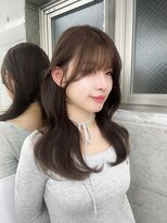 エヌアイ オモテサンドウ(ni omotesando) 顔周りカット/韓国くびれ巻き/レイヤーカット 上野