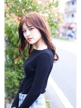 オレンジベージュロング