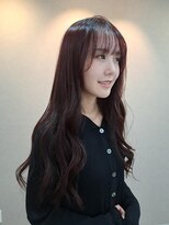 ラッキーヘア 加古川(Lucky Hair) レッド系カラー×ラフなロングヘア【八木】【加古川】