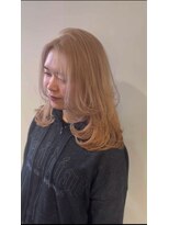 ボーイミーツガール(boy meets girl)&nbsp;ベージュブロンド+レイヤーカット