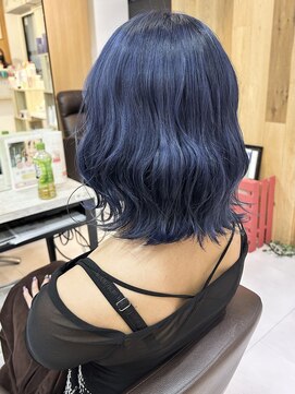 ピーディーフィノ PDfino 池袋 【PD fino 池袋】コバルトブルー外ハネボブ
