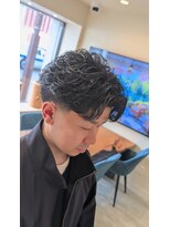 エトワ 平店(Et toi)&nbsp;オールバックパーマ×テーパーフェード