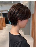 <ゲスト>丸みショート x ナチュラルブラウン