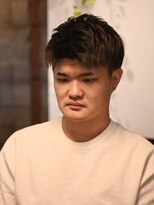 リム メンズヘア(LIM men's hair)&nbsp;束感ショートアップバング【倉敷メンズカット専門店/美容院】