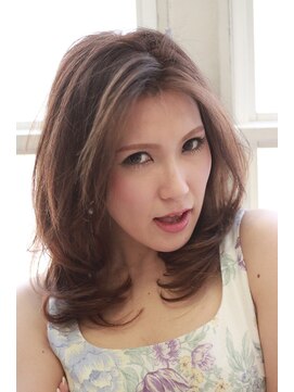 バグズ ヘアデザイン 桔梗が丘店(Baguz HAIR DESIGN) 外国人風　ニュアンスミディー