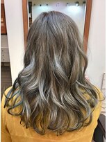 フィックス ヘアー(FIX hair)&nbsp;イルミナカラー!ヌード/春パーマ/カーキグレージュ/大人かわいい