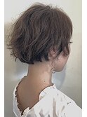 ショートパーマスタイル/丸みショート/透明感【レセ南柏店】