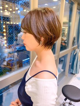 ロンド パルティール 大宮(Lond partir) 【石田勇士郎】デザインカラー厚めバングローライトスリークボブ