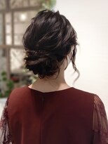 ラ ブランシュ 大宮(La Blanche)&nbsp;大宮/マロンベージュ/Aラインボブ/かき上げ/ニュアンスマッシュ