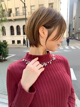 ロンド パルティール 大宮(Lond partir) 【石田勇士郎】インナーカラー髪質改善厚めバングスリークボブ