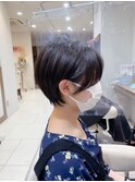 【黒髪が可愛い】マッシュショート