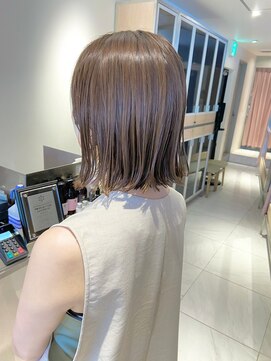 ヘアサロンガリカアオヤマ(hair salon Gallica aoyama) 【坂本拓麻】大人かわいいぱっつんボブ/切りっぱなしボブ<青山>