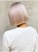 ホワイトブロンド_チェリーブラウンフェミニンロング_ba366731