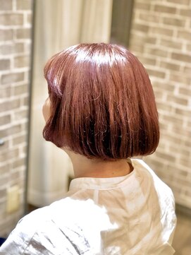 サロンドクロエ(Salon de Chloe) 《Chloe/倉敷》 ミニボブ×丸み×透明感×Wカラー×ピンク色