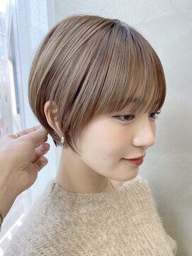 ソーコ 渋谷(SOCO) 大人ショートボブひし形ショートカットマッシュショート前髪あり