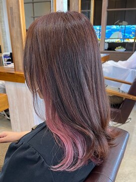 ラ メール ヘア デザイン(La mer HAIR DESIGN) インナーカラー/ピンクカラー